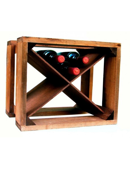 Cantinetta Portabottiglie legno